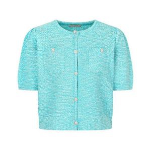 [JJ JIGOTT][JJ지고트]펄장식 버튼 크롭 가디건 GP4P1CD401_DG