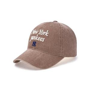 MLB모자 JQT 3ACPVV04N-50BGD 바시티 레터링 워싱 언스트럭쳐 볼캡 뉴욕양키스
