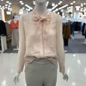 [숲]라쥬베 하객룩 소개팅룩 리본 시스루블라우스 OC3LSQ1