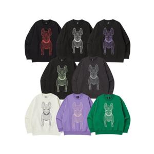 라이프워크긴팔티 CQK LW245MT990 공용) 시그니처 빅라독 프린팅 맨투맨