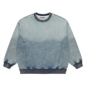 [소이][더센트럴 소이주니어] 인디고 쮸리 워싱 맨투맨티 26S548