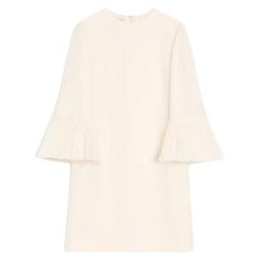 발렌티노 가라바니 미디 원피스 8B0VAKF51CF A03 Ivory