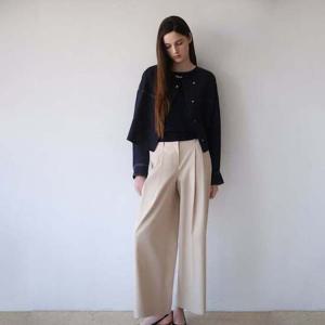 플라스틱아일랜드  (PS2WP381) 투턱 치노 팬츠