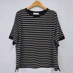 [강물처럼]아이우먼 로아단가라배색반팔티 IRU266M603 빅사이즈