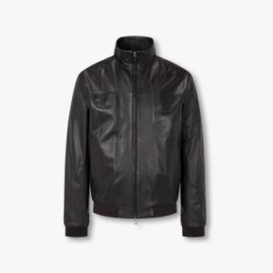 [엠포리오 아르마니]남성 하이넥 램스킨 레더 블루종(A516109002)