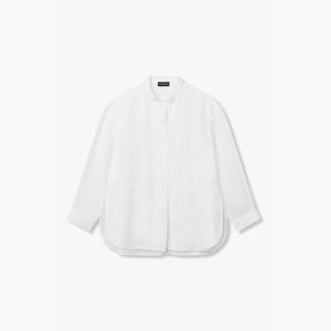 [엠포리오 아르마니]여성 히든 버튼업 린넨 블라우스(A526103518)