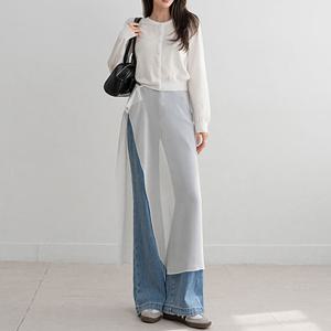 [나크21] (55~99) 쉬폰 레이어드 랩스커트 KO61-P-03