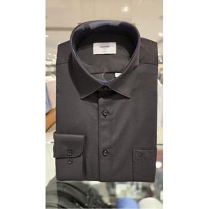 레노마셔츠 뱀부 폴리 스판 트윌 솔리드 일반핏 (RQSSG0016BK)