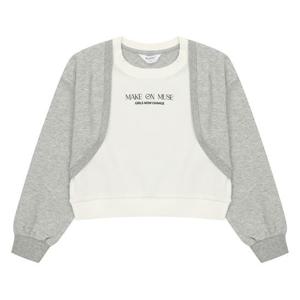 [에꼴리에]여아 볼레로 가디건 레이어드 티셔츠 24A1456_GY