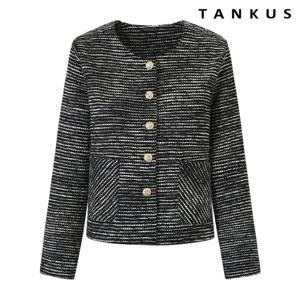 [탱커스]클래식 라운드 트위드 긴팔 자켓 (TY1JK016L0)