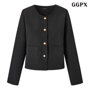 [GGPX]심플 무드 라운드 긴팔 자켓 (GQAJK008D)