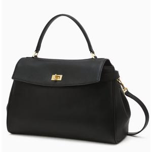 [헤지스ACC] 베리 클래식 블랙 레더 사첼백 HIBA6E188BK