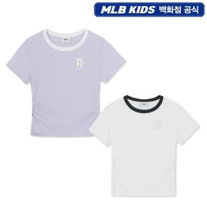 [MLB키즈]걸즈 스포티브 베이직 여아 로고 링거티셔츠(7FTSB2563)