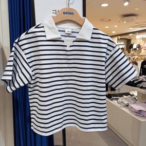 [에스핏 주니어]해운대NC  에스핏 스트라이프 카라 YT-SJZ304FKYT03