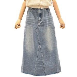 [포커스]롱 데님 스커트 FM6C3SK3148