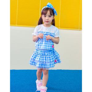 [프렌치캣(백)]S/BL 체크 뷔스티에스커트셋트(Q42DBT170BS090C)