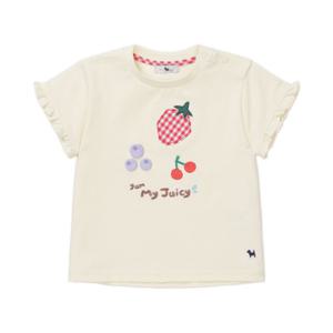 블루독베이비 10 26SS (YE)과일 아플리케 반팔 티셔츠 (46314332040)