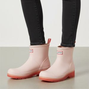 헌터 W 플레이 숏 트랜스루센트 솔 레인부츠 로코코 핑크 (WFS4001RMA-ROF)