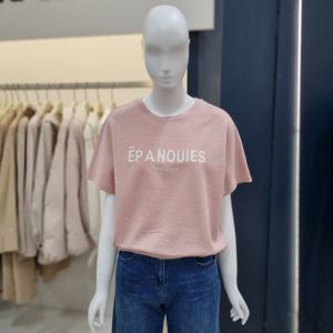 [나이스클랍]자수 밴딩 반팔티 A262PWT305_DG_DG