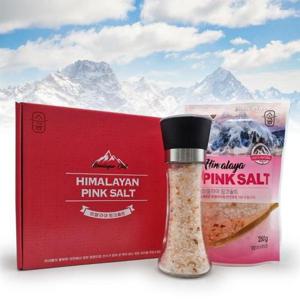 왕소금 히말라야 핑크소금 그라인더 파우치 2P세트 430g 세트