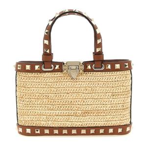 발렌티노 락스터드 라피아 미니 쇼퍼백 W2P0AT0UEN 43S