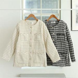 [강물처럼]빅사이즈사랑해요 G072L111 진주버튼트위드자켓 WB (7