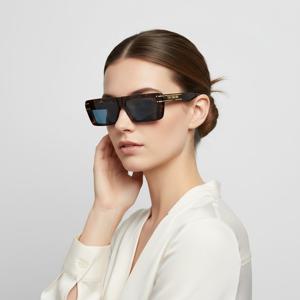 디올  선글라스 DIORSIGNATURE S2U 20B0 스퀘어 뿔테 자외선차단