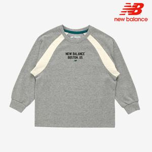 [뉴발란스]뉴발란스 키즈 배색 긴팔 티셔츠 NK9BE3105U-AC 티셔