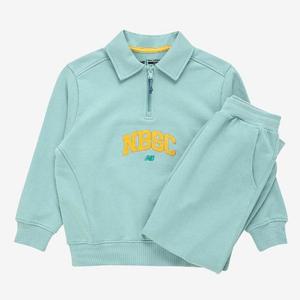 [뉴발란스]뉴발란스 키즈 절개 포인트 반집업 스웻 셋업 NK9YE31