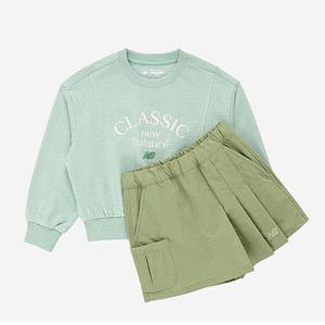 [뉴발란스]뉴발란스 키즈 NBgC_크롭 카고 스커트 세트 NK9YE1801