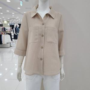 [크레송]깔끔한칠부소매블라우스  ODCPBP55B_US