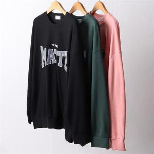 [강물처럼]빅사이즈사랑해요 F509L110 마테텍스트코튼맨투맨 MO