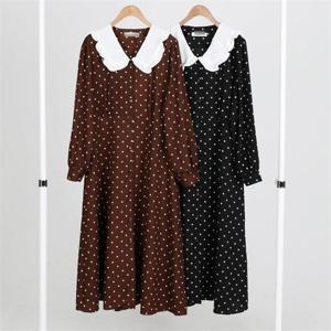 [강물처럼]빅사이즈사랑해요 E773L109 러블리오드프릴원피스 WB