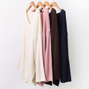 [강물처럼]빅사이즈사랑해요 A824L109 롱루즈트임하찌니트티 BN