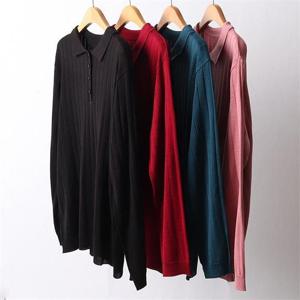 [강물처럼]빅사이즈사랑해요 F153L109 버튼골지컬러카라티 EB (7