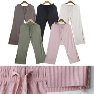 [강물처럼]빅사이즈사랑해요 F202L109 베이직밴딩트임통바지 DK