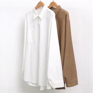 [강물처럼]빅사이즈사랑해요 6878L109 기본 원 포켓 남방 WW (74