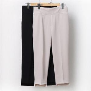 [강물처럼]빅사이즈사랑해요 9858L106 밴딩쫀쫀 언발8부팬츠 MD