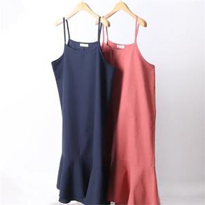 [강물처럼]빅사이즈사랑해요 D491L105 심플머메이드끈원피스 LT