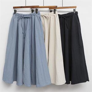 [강물처럼]빅사이즈사랑해요 E226L105 7부밴딩스트링통바지 EM (