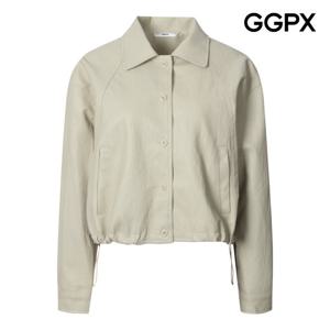 [지지피엑스]싱글 카라 페이크 레더 버튼업 자켓 GQ2JK005B