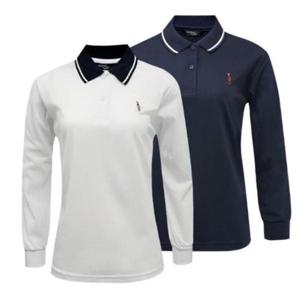 PK카라티셔츠 여자 긴팔 무지티 여성용 컬러 면티 카라티셔츠(YT04)