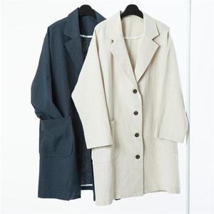 [강물처럼]빅사이즈사랑해요 9682L104 내추럴테일러드롱자켓 CM