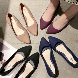 여성신발플랫 여성 아쿠아 젤리슈즈 여름신발 플랫 구두 오피스룩