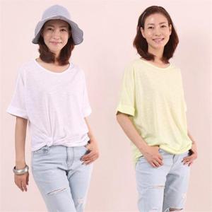 [강물처럼]빅사이즈사랑해요 5551L104 가오리 슬라브 반팔 WW (6