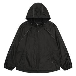 [소이]배색 스티치 래글런 후드 점퍼 26M0183BK_OD