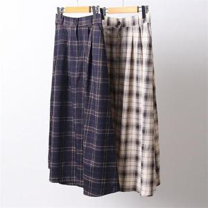 [강물처럼]빅사이즈사랑해요 D262L104 A라인포켓체크스커트 CH (