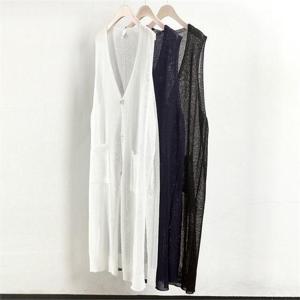 [강물처럼]빅사이즈사랑해요 0321rL104 비치 니트 포켓 조끼 RM