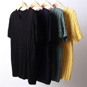 [강물처럼]빅사이즈사랑해요 D160L103 봄꽈배기라운드반팔 EB (6