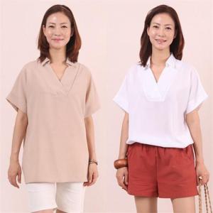 [강물처럼]빅사이즈사랑해요 5979L103 기본 반 오픈 남방 WW (68